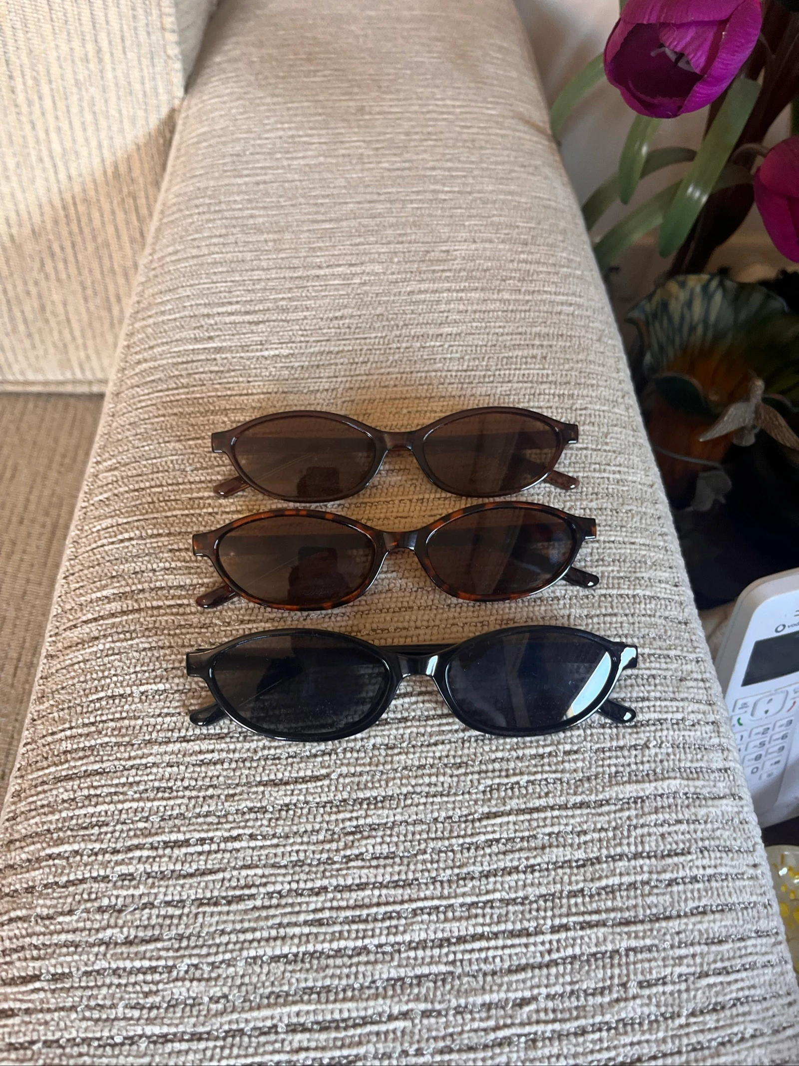 3 óculos de sol vintage 